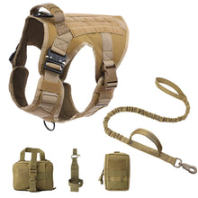 Load image into Gallery viewer, Tactical Dog Harness Bundle ~ No-Pull, Adjustable, Heavy Duty! ๐พ