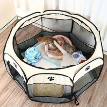 Load image into Gallery viewer, Foldable Cat Playpen & Cozy Nest ~ Safe Indoor Space for Your Kitty! 🐱