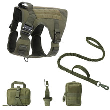 Load image into Gallery viewer, Tactical Dog Harness Bundle ~ No-Pull, Adjustable, Heavy Duty! ๐พ