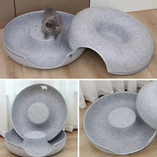 Load image into Gallery viewer, Donut Cat Tunnel Bed ~ Cozy Cave & Interactive Toy in One! 🐱