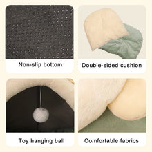 Load image into Gallery viewer, Cozy Cat Head Cave Bed ~ Perfect Hideaway for Your Kitty! ๐ฑ