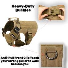 Load image into Gallery viewer, Tactical Dog Harness Bundle ~ No-Pull, Adjustable, Heavy Duty! ๐พ