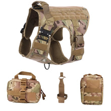 Load image into Gallery viewer, Tactical Dog Harness Bundle ~ No-Pull, Adjustable, Heavy Duty! ๐พ
