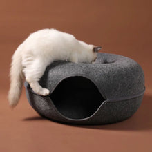 Load image into Gallery viewer, Donut Cat Tunnel Bed ~ Cozy Cave & Interactive Toy in One! 🐱