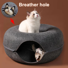Load image into Gallery viewer, Donut Cat Tunnel Bed ~ Cozy Cave & Interactive Toy in One! 🐱