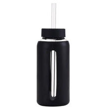 Load image into Gallery viewer, Glass Water Bottle with Time Marker &amp; Silicone Sleeve ~ Stay Hydrated on Every Walk! 🐾
