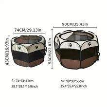 Load image into Gallery viewer, Foldable Cat Playpen &amp; Cozy Nest ~ Safe Indoor Space for Your Kitty! 🐱
