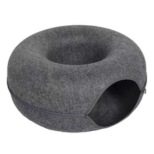 Load image into Gallery viewer, Donut Cat Tunnel Bed ~ Cozy Cave &amp; Interactive Toy in One! 🐱
