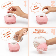 Load image into Gallery viewer, Silicone Pet Grooming Bath Brush ~ Perfect for Dogs &amp; Cats! 🐾
