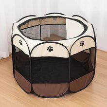 Load image into Gallery viewer, Foldable Cat Playpen &amp; Cozy Nest ~ Safe Indoor Space for Your Kitty! 🐱

