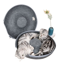 Load image into Gallery viewer, Donut Cat Tunnel Bed ~ Cozy Cave &amp; Interactive Toy in One! 🐱
