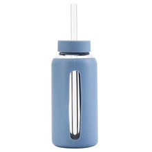 Load image into Gallery viewer, Glass Water Bottle with Time Marker &amp; Silicone Sleeve ~ Stay Hydrated on Every Walk! 🐾
