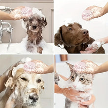 Load image into Gallery viewer, Silicone Pet Grooming Bath Brush ~ Perfect for Dogs &amp; Cats! 🐾

