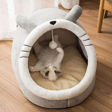 Load image into Gallery viewer, Cozy Cat Head Cave Bed ~ Perfect Hideaway for Your Kitty! 🐱
