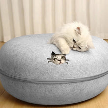 Load image into Gallery viewer, Donut Cat Tunnel Bed ~ Cozy Cave &amp; Interactive Toy in One! 🐱
